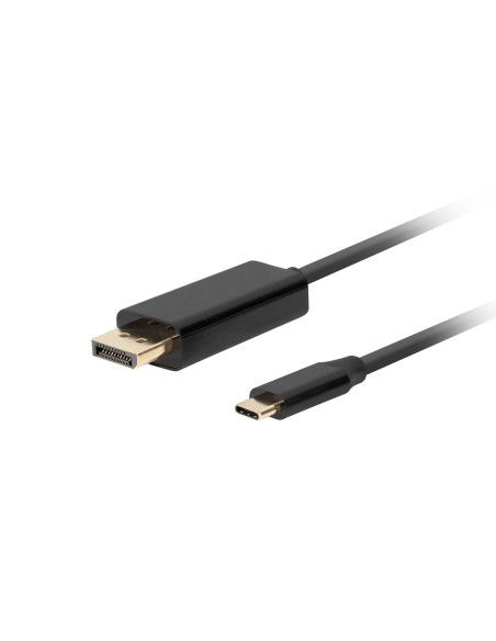 USB C till DisplayPort Adapter Lanberg CA-CMDP-10CU-0018-BK Svart 1,8 m