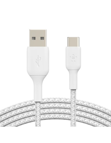 USB A till USB C Kabel Belkin CAB002BT2MWH Vit 2 m