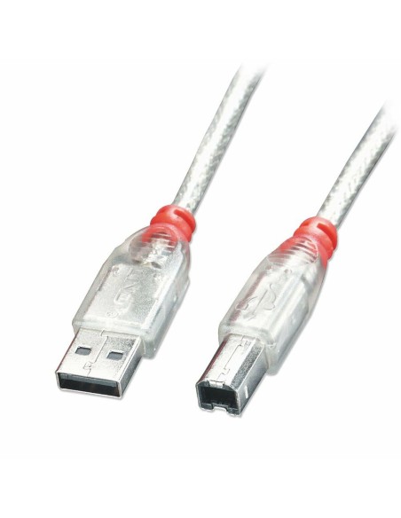 USB A till USB B Kabel LINDY 41754 3 m Vit