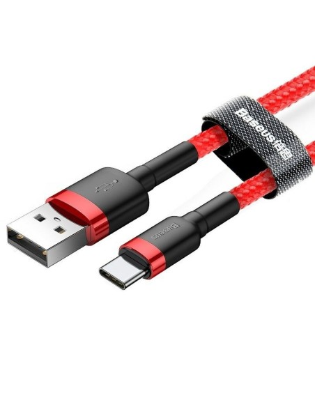 USB A till USB C Kabel Baseus Cafule Röd 24 2 m