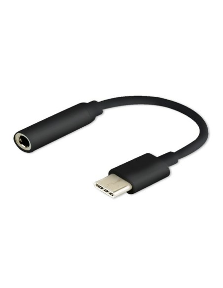 USB C till Jack 3.5 mm Adapter Savio AK-35/B Svart