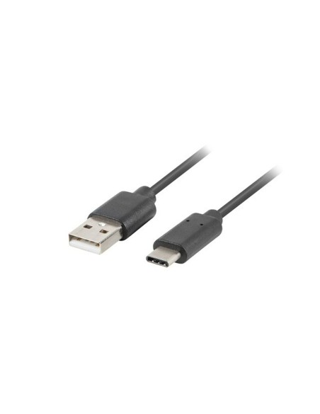 USB A till USB-C Kabel Lanberg CA-USBO-20CU-0018-BK Svart 1,8 m (1 antal)