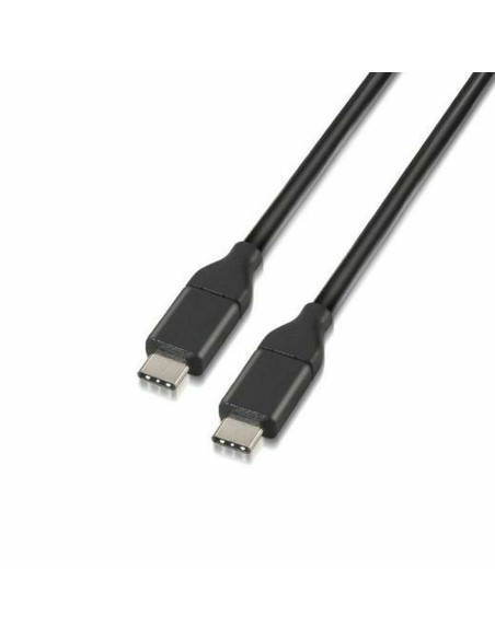 USB-C 3.1-kabel Aisens Svart 1 m