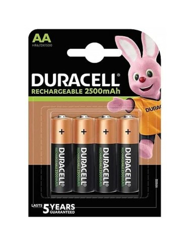 Laddningsbara Batterier DURACELL DURDLLR6P4B AA 1,2 V (4 antal)