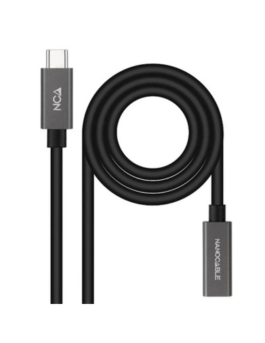 USB-C-kabel NANOCABLE 10.01.4402 Svart 2 m (1 antal)