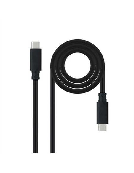 USB-C-kabel NANOCABLE 10.01.4102 Svart 2 m (1 antal)