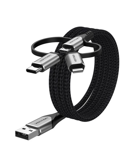 USB-kabel Vention CQJHF 1 m Grå