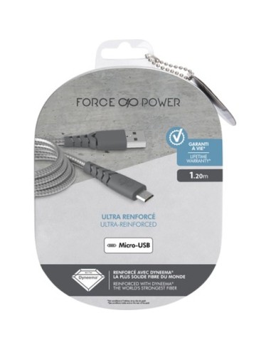 USB-kabel BigBen Connected FPCBLMIC1.2MG Grå 1,2 m (1 antal)