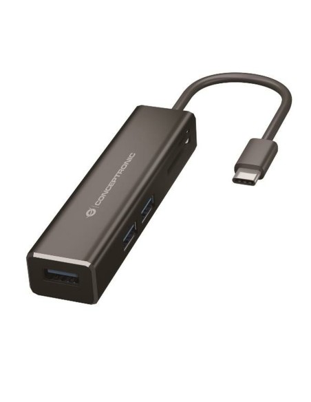 USB-HUB Conceptronic 110515707101 Svart