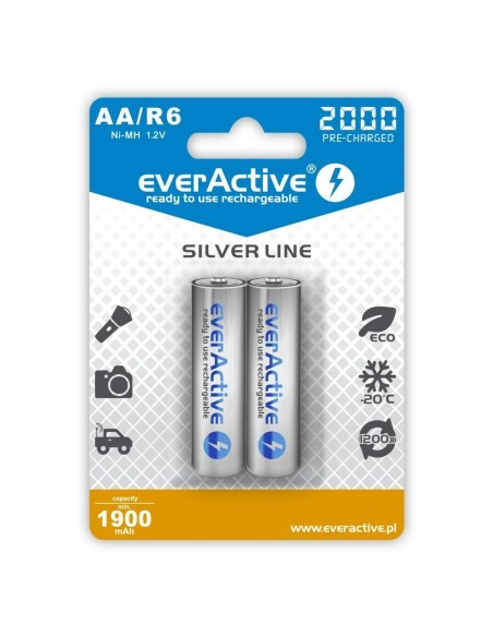 Laddningsbara Batterier EverActive EVHRL6-2000 2000 mAh 1,2 V