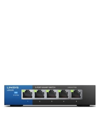 Switch Linksys LGS105 Svart/Blå