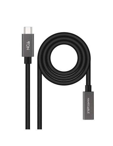 USB-C-kabel NANOCABLE 10.01.4401 Svart 1 m