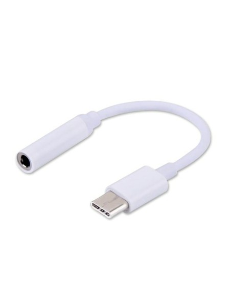 USB C till Jack 3.5 mm Adapter Savio AK-35 Vit 0,12 m