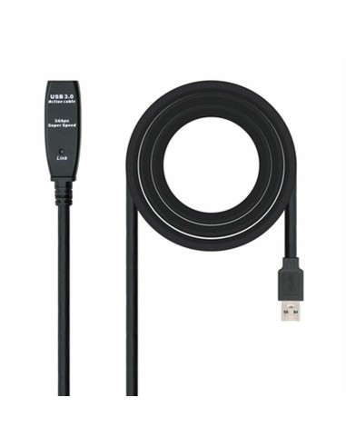 Skarvsladd USB TooQ 10.01.0311 Svart 5 m