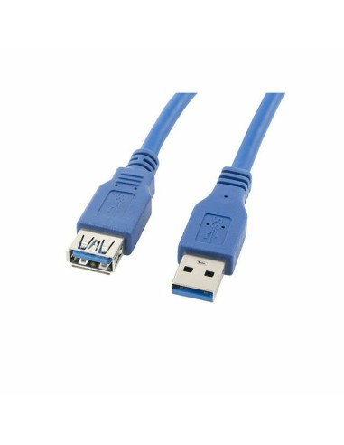 Skarvsladd USB Lanberg CA-US3E-10CC-0018-B Blå 1,8 m (1 antal) (1,8 m)