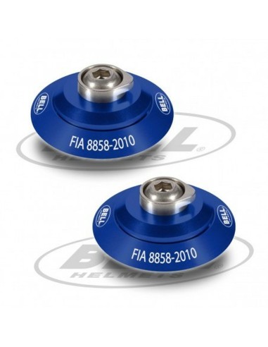 Helmet clip set Bell HANS Blå FIA 8858-2010