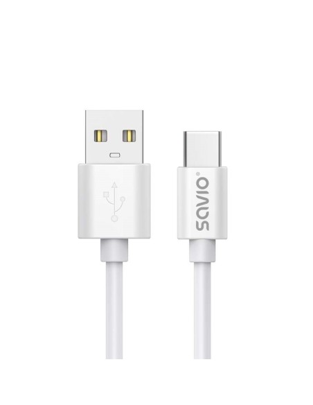 USB A till USB C Kabel Savio CL-168 Vit 3 m