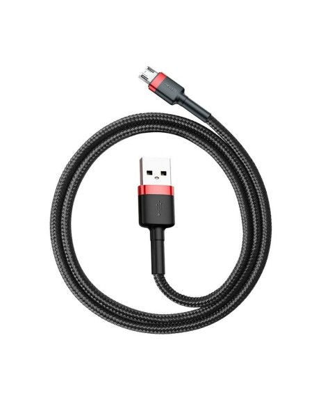 USB-kabel till mikro-USB Baseus Cafule Svart Röd 2 m