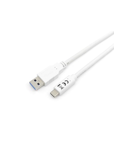 USB A till USB C Kabel Equip 128363 Vit 1 m