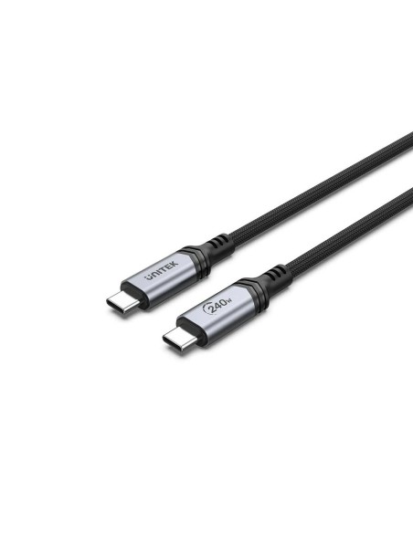 Kabel USB C Unitek C14110GY-2M Svart 2 m