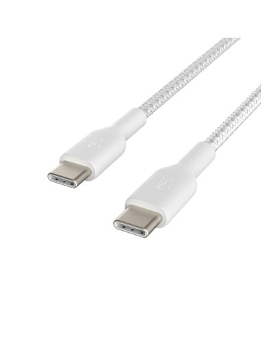 USB-C-kabel Belkin CAB004BT1MWH Vit 1 m