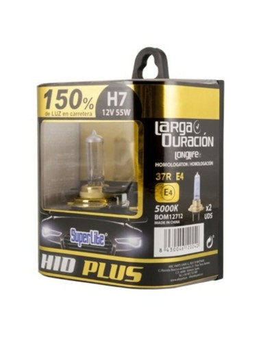 Glödlampa för bil Superlite BOM12712 H7 12V 55W 5000K 37R/E4