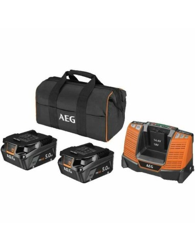 Charger and rechargeable battery set AEG Powertools Pro Lithium SetL1850SHD 18 V 5 Ah