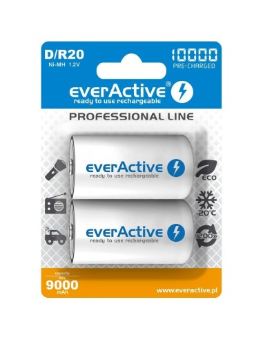 Laddningsbara Batterier EverActive EVHRL20-10000 10000 mAh 1,2 V