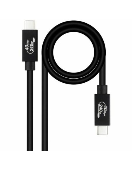 USB-kabel NANOCABLE 10.01.5001 Svart 1 m (1 antal)