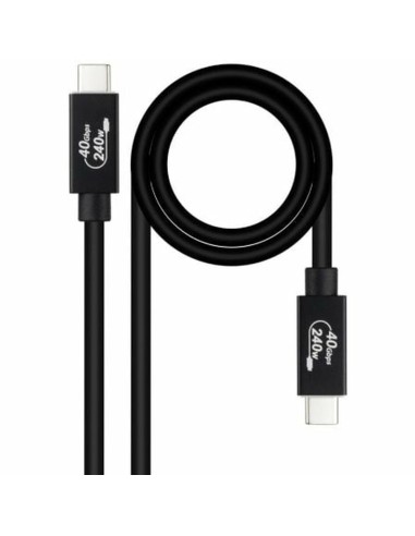 USB-kabel NANOCABLE 10.01.5002 Svart 1,8 m (1 antal)