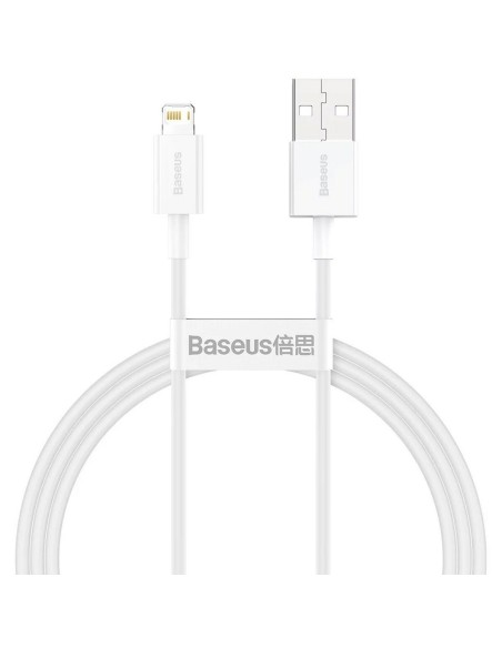 Kabel USB till Lightning Baseus CALYS-A02 Vit 1 m