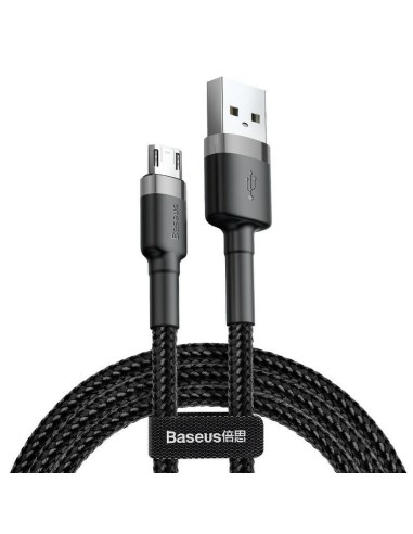 USB-kabel till mikro-USB Baseus CAMKLF-BG1 Vit Svart 1 m