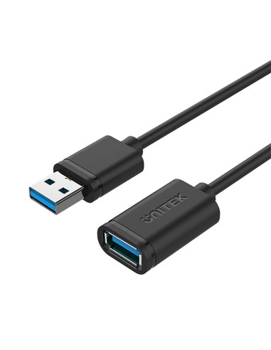 USB-kabel Unitek Y-C459GBK Hankontakt/Honkontakt Svart 2 m