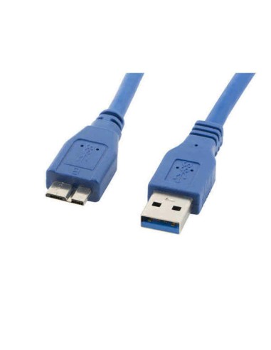 USB-kabel till mikro-USB Lanberg CA-US3M-10CC-0005-B Blå 50 cm (0,5 m)