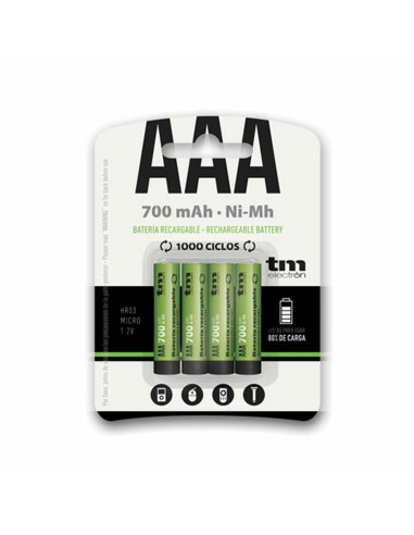 Laddningsbara Batterier TM Electron R03 Ni-Mh